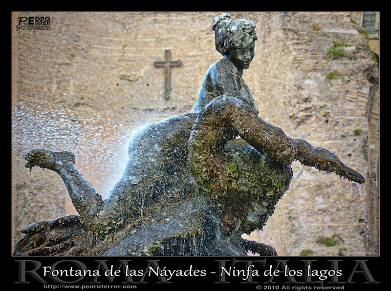 Roma - Fuente de las Náyades - Ninfa de los lagos