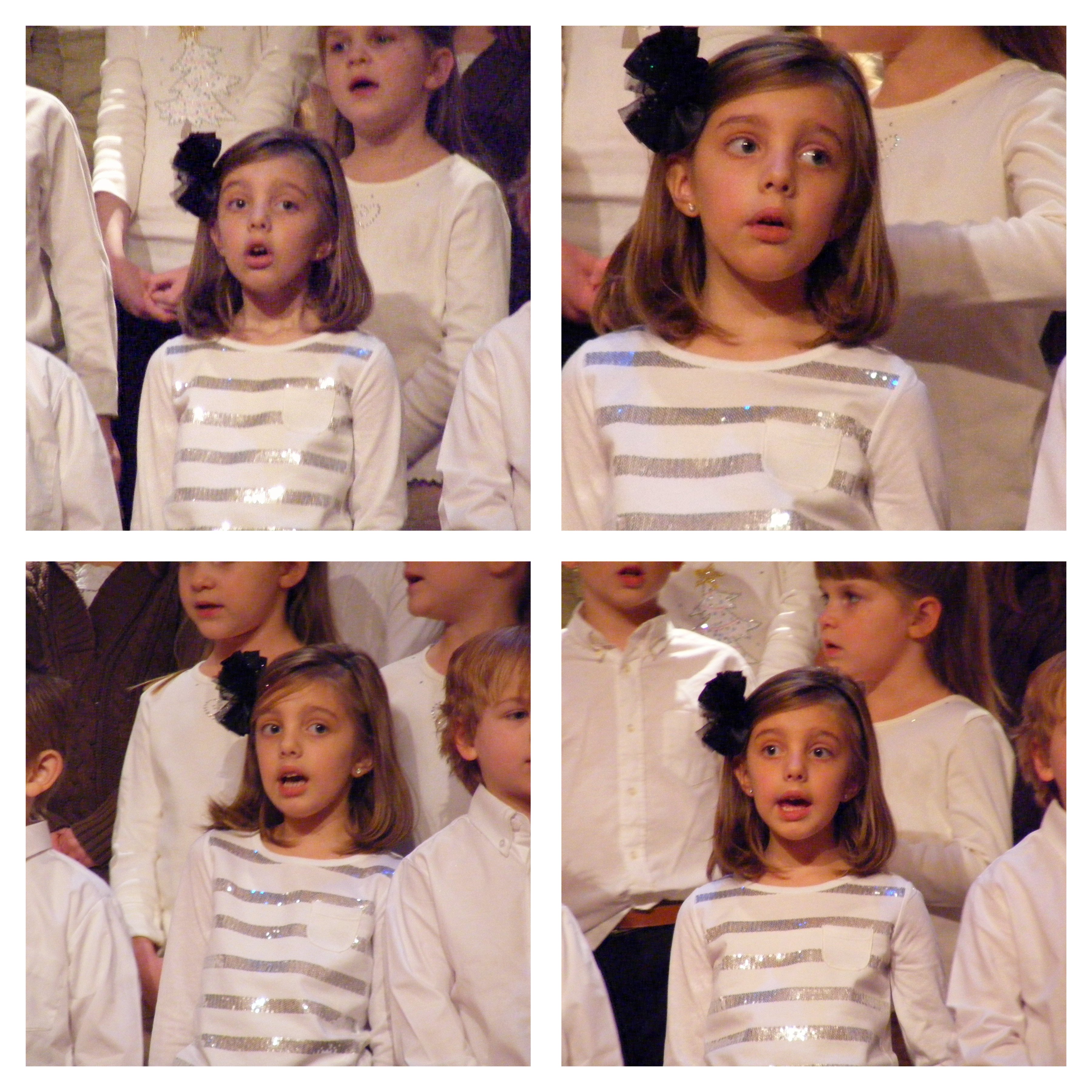 Grace Christmas singing collage