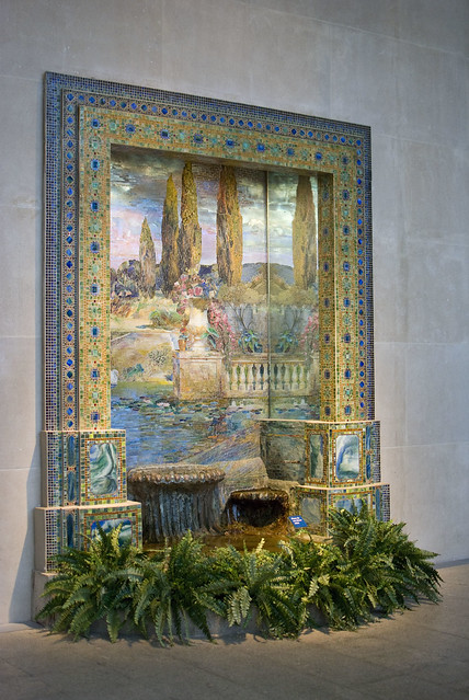 d5 MET Fountain base for mosaic wall mural tiffany
