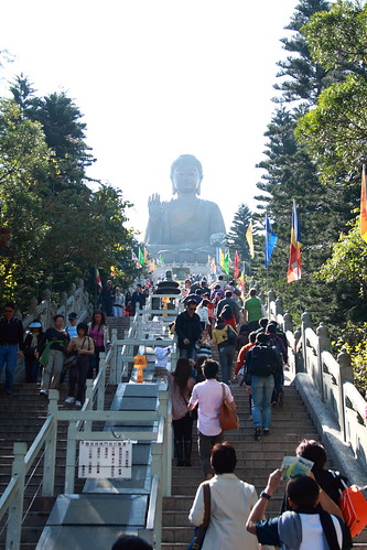 250 steps leading to the Giant Buddha of Hong Kong