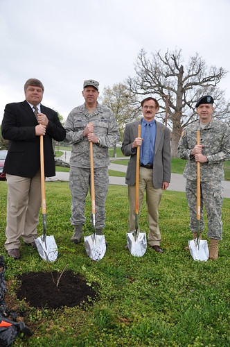 Boone National Guard Center chestnut tree ceremony