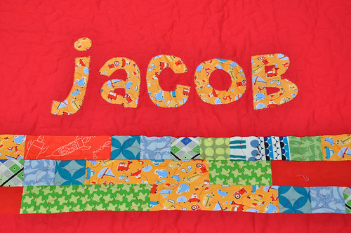 Jacob's quilt - back detail