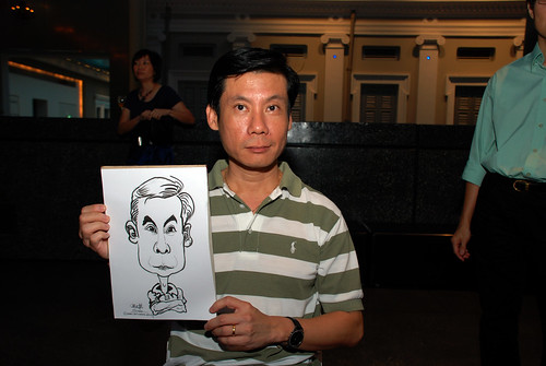 Caricature live sketching for Autism Association(Singapore)- Staff Dinner 2010 - 2