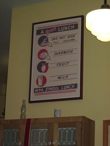 Poster at the New Deal Cafe