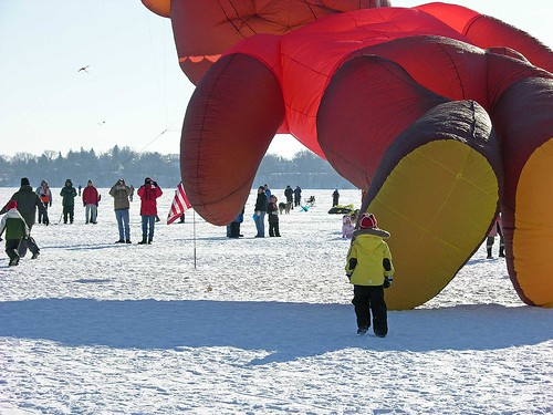 Winter Kite Festival 2010 feet on the ground