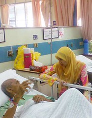 Visiting patients at Hospital Kuala Lumpur
