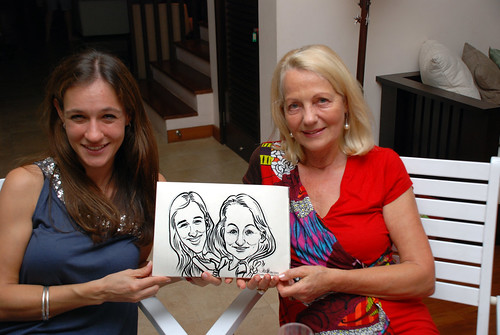 Caricature live sketching for private Christmas Party 2010 - 5