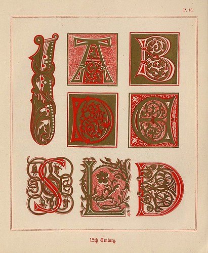 010- Medieval Alphabets and Initials 1886- F.G. Delamotte- Copyright 2006 illuminated-book.com& libros-iluminados.com