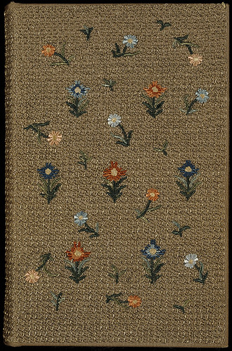 English embroidered binding, late 19th century