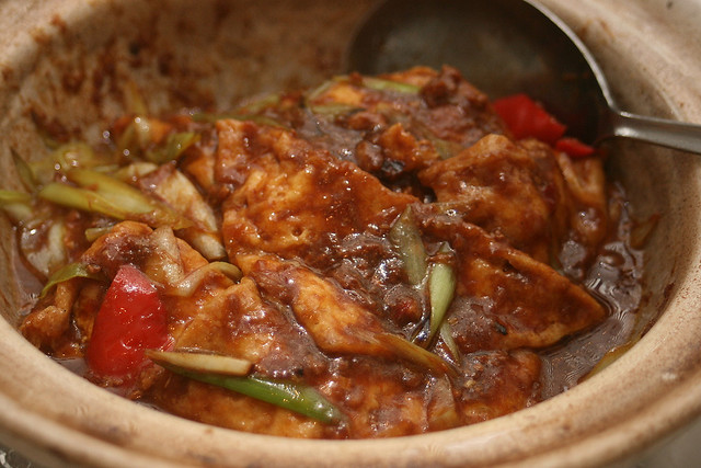 Braised Tofu with Minced Meat