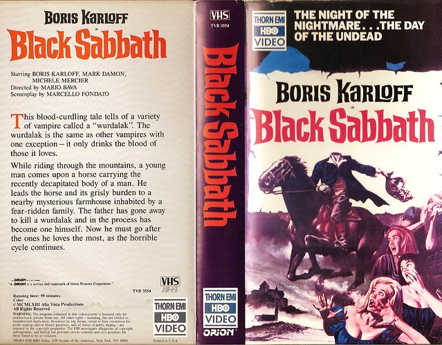 Black Sabbath (VHS Box Art)