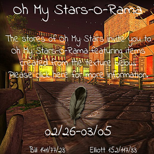 Oh My Stars-O-Rama Feb/March