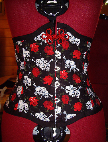 Skulls & Roses corset