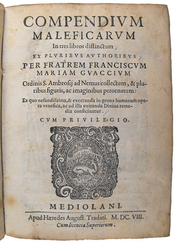 Title page of Compendium maleficarum