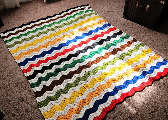 Thrifty Finds - Rainbow Afghan