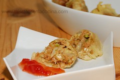 Delicias de feta y nueces en tempura
