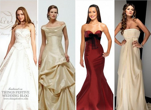 This collection of fairy tale wedding dresses and bridesmaid dresses is 
