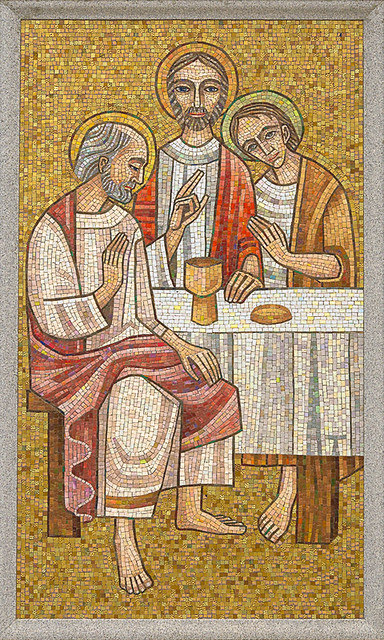 Resurrection Cemetery, in Affton, Missouri, USA - mosaic of the Last Supper