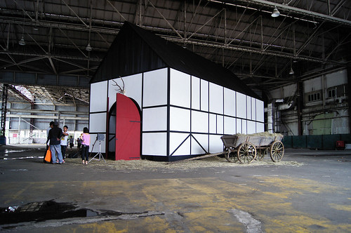 Traditional German barn in hangar