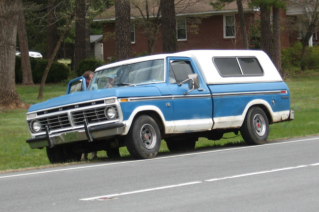 blue 2 two white ford truck nc explorer north pickup f100 1975 carolina tone 1973 ncnick