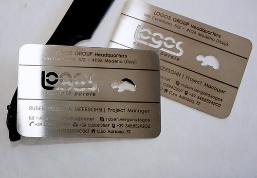 metal steel business cards laser cutting/engraving by pinkard.si