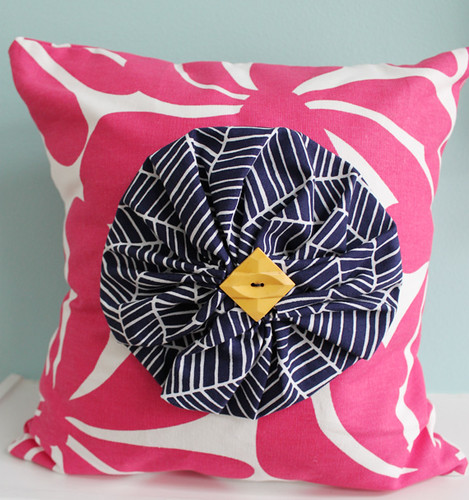 pink flower pillow 6