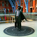 John Betjeman statue at St. Pancras station