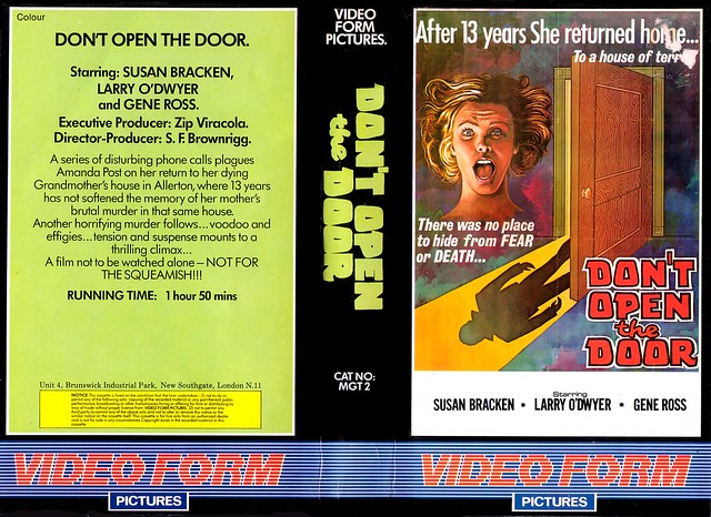Don't Open The Door (VHS Box Art)