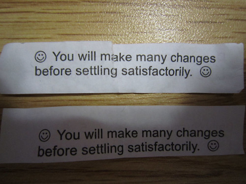 Two fortunes, same message.