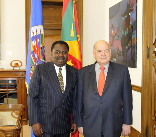 OAS Secretary General Meets with Senator Denneth Modeste, Minister of State in the Ministry of Foreign Affairs of Grenada