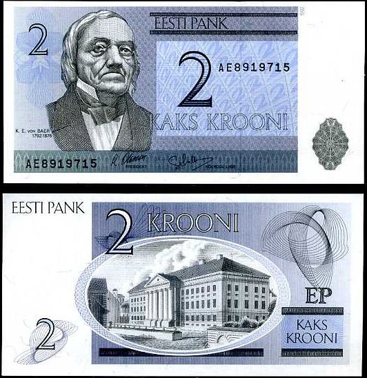 2 Krooni Estónsko 1992, P70