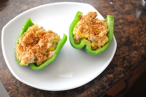 Tuna and Rice Stuffed Bell Peppers