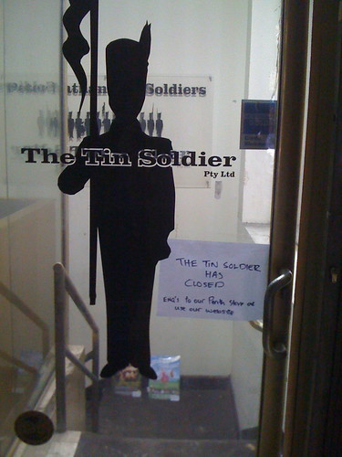 Tin Soldier closed