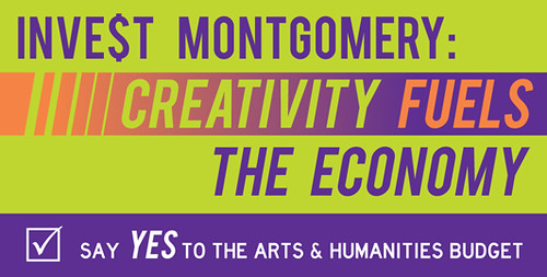 Advocacy campaign logo, Arts & Humanities, Montgomery County, Maryland