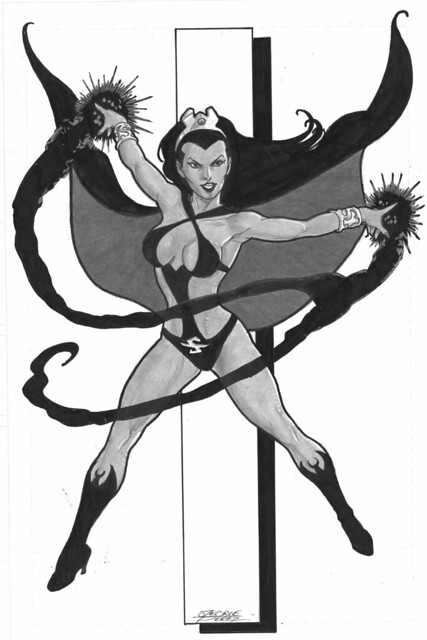 Shadow Lass commission by George Perez
