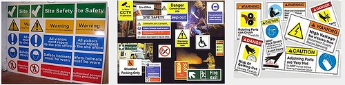 Safety Construction and Electrical Signs Picture