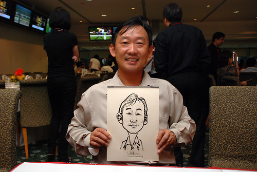 caricature live sketching for Thorn Business Associates Appreciate Night 2011 - 15