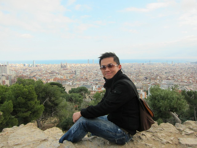 At Park Guell Of Barcelona