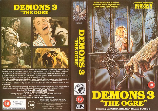 DEMONS 3 (VHS Box Art)