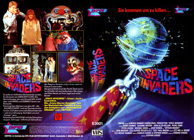 Killer Clowns From Outer Space (VHS Box Art)