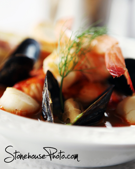 Scallops and mussels - bouillabaisse