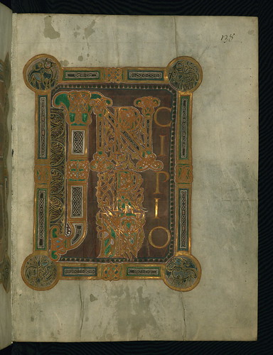 Corvey Gospel fragment, Initial Page John's Gospel, Walters Art Museum Ms. W.751, fol.4r by Walters Art Museum Illuminated Manuscripts
