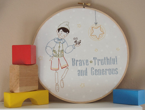 Real Live Boy Embroidery Pattern