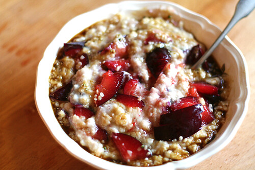 Oats with Plums