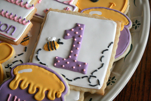 Pooh Cookies for Addison's 1st birthday.