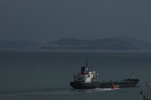 Boat in the Bosphorus