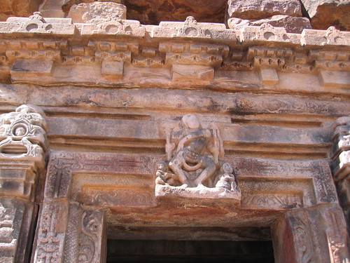 Galganatha temple door lintel with dancing shiva