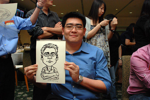 caricature live sketching for Thorn Business Associates Appreciate Night 2011 - 27