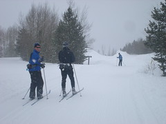 Dan, Mike, and Marcia Skiing in Frisco