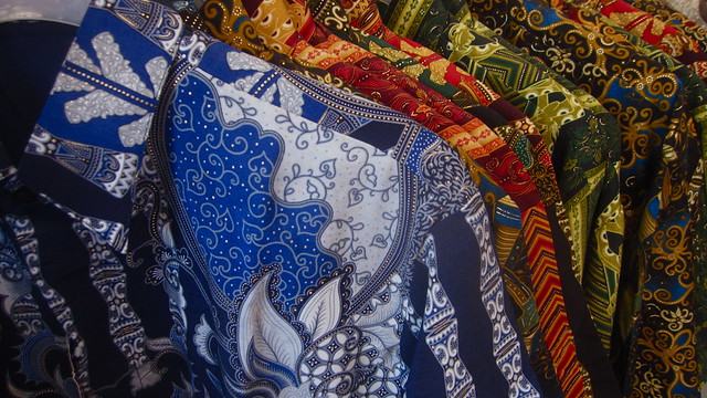 Papuan batik shirts, Hamadi Market, Jayapura